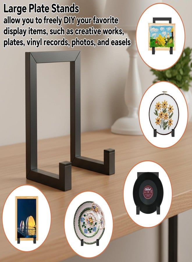 XINWXSS 3 Pcs Large Plate Stands, 8 Inch Display Metal Frame Plate Holder Display Stand Decorative Table Top Easels for Picture, Book, Platter, Photo Easel - Image 5